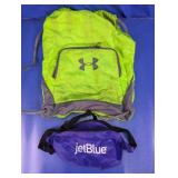 Under Armour Bag & JetBlue Waist Pack