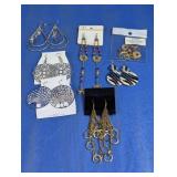 Fashion Dangle and Hoop Earrings Lot