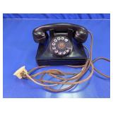 Vintage Black Rotary Dial Telephone