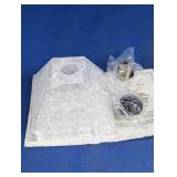 Acrylic Pyramid Lamp Shade w/ Mount Parts