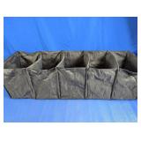 Black Fabric 5-Compartment Organizer Bin
