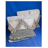 Woven Tufted Fringe Throw Pillows