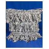 Macrame Fringe Decorative Throw Pillow