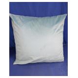 Light Blue Fabric Throw Pillow