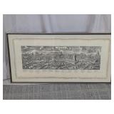 Framed Roma Etching on Hand Woven Paper