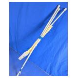 (3) White Curtain Rods Assorted Sizes