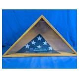 (1) Studio Decor Memorial Flag Case