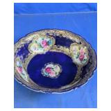 Nippon Hand Painted Porcelain Bowl Gold