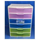 Sterilite 6 Drawer Plastic Storage Cart
