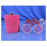 Pink ï¿½Mrs.ï¿½ Flask & Bride To Be Glasses