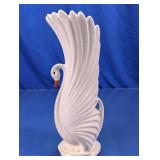 (1) Swan Shaped Glass Vase