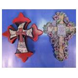 (2) New Creative Decorative Wall Crosses