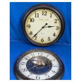 Sterling & Noble & Gear Wall Clocks Lot