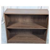 Woodgrain Bookcase Shelf 2 Tier Brown