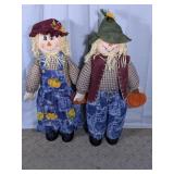 Decorative Scarecrow Figures Set