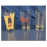 (3) Houston Oilers & Sooners Pint Glasses