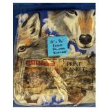 (1) Basics Coyote Print Blanket