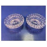 (2) Glass Votive Candle Holders