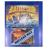 (2) Battleship & Nuclear War Strategy Board Games