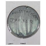 Vintage Hand-Engraved Military Style ID Tag