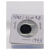 1943 German Reichspfennig WWII Zinc Coin