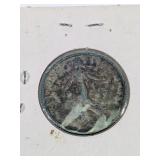 1917 French 1 Franc Silver Coin