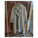 London Fog Trench Coat Beige Double Breasted