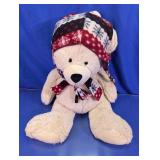 Plush Teddy Bear w/ Winter Hat & Scarf