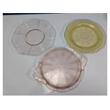 Assorted Glass Serving Plates