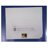 1987 First National Fish & Wildlife 22k Stamp &