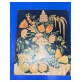 Flowers and Fruit Miniature Art Print