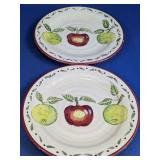 Ceramic Apple Motif Plates