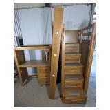 Wood Loft Bed w/ Desk & Stair Drawers