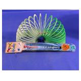 Toy With Plastic Spring and Beyblade Slap Bracelet