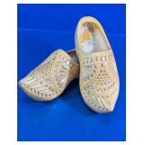 Pair of Hand-Carved Dutch Wooden Clogs
