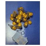 Battery-Operated LED Amber Acorn Fairy Lights