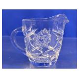 Pressed Glass Creamer Pitcher