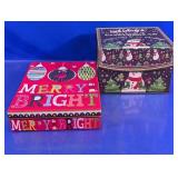 (2)Christmas Gift & Storage Boxes Duo