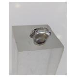 Sterling Silver Authentic Baroque Pearl Ring S