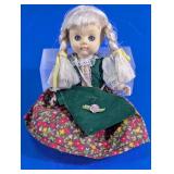Girl Doll With Braided Hair & Dress