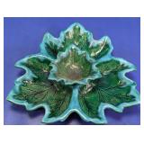 Ceramic Leaf Serving Dish w/ Removable Bowl