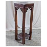 Vintage Wood Pedestal Plant Stand
