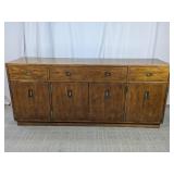 Wood Storage Credenza Cabinet with Drawers