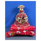 (3) Christmas Decor ï¿½ Caroler Broom & More