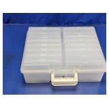 Clear Plastic Photo and Craft Organizer Case