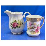 Floral Creamer & Cup Set