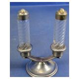 Glass Shakers w/ Metal Stand Set