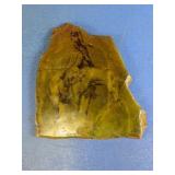Etched Horse & Rider Stone Wall Plaque