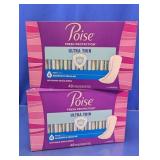 Poise Ultra Thin Pads Boxes