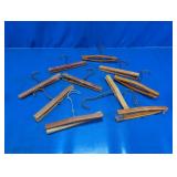 Vintage Wooden Clamp Pants/Skirt Hangers Lot